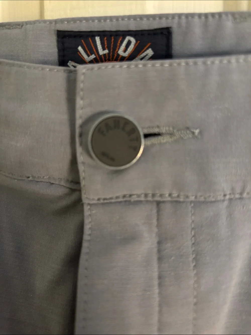 Faherty Light Gray Flat-Front Men's Shorts